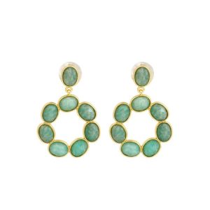 Boucles d'oreilles Mohana Amazonite – Image 2