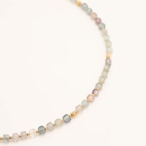 Collier Clémence - Agate Bleu