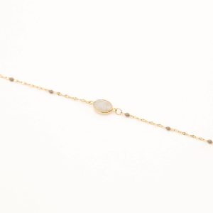 Bracelet Noelynn - Agate Blanche