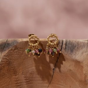 Boucles d'oreilles Malou Tourmaline