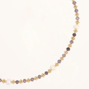 Collier Suzie - Agate bleue