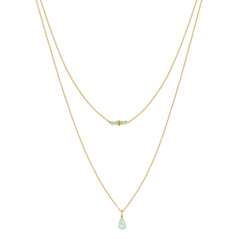 Collier Double Pia - Vert – Image 2